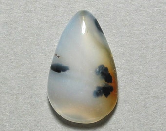 MONTANA AGATE freeform drop cabochon 15X24mm pear designer cab