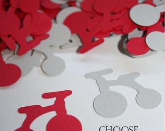 Choose Your Colors! Tricycle Bicycle Die Cut Confetti Table Decor 200 pieces