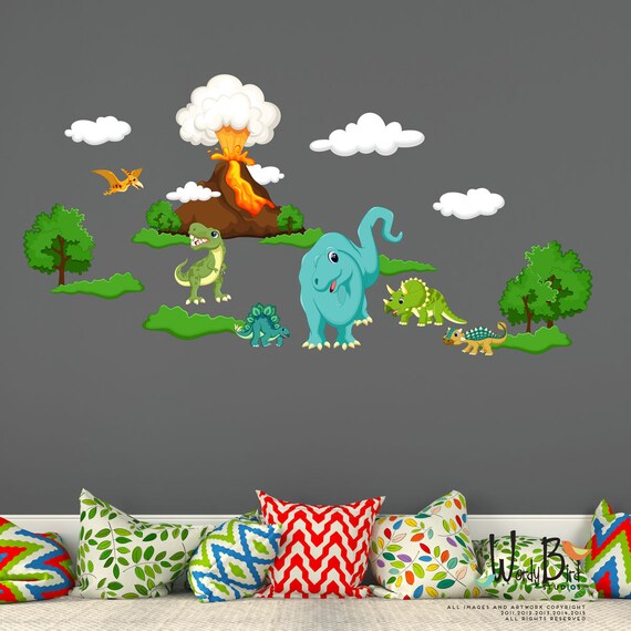 Dinosaur Wall Decals For Nursery Kids Wall Decals Dinosaurs