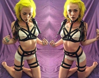 Demona Bodycage Waist and Thigh Harness - adjustable