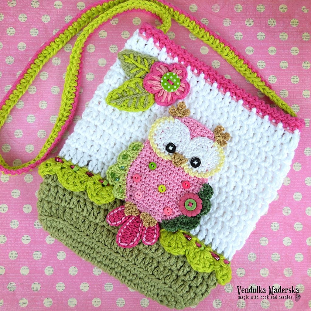 Crochet pattern Owl purse by VendulkaM crochet bag