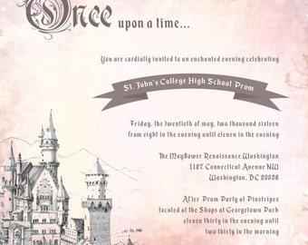 Once Upon A Time Invitations