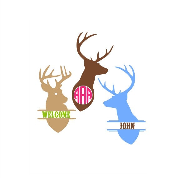 Download Deer Monogram Svg Deer Monogram Frame Country Monogram