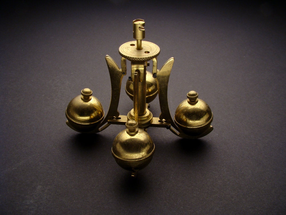 Antique Brass Clock Pendulum from a Clockwork Mechanism with