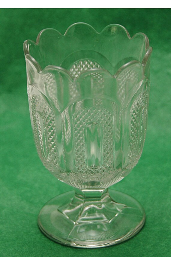 Antique 1870s BOSTON SANDWICH E A P G BUCKLE Flint Glass