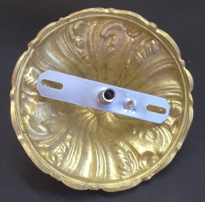 Ornate Brass Chandelier Ceiling Canopy Art Nouveau Style