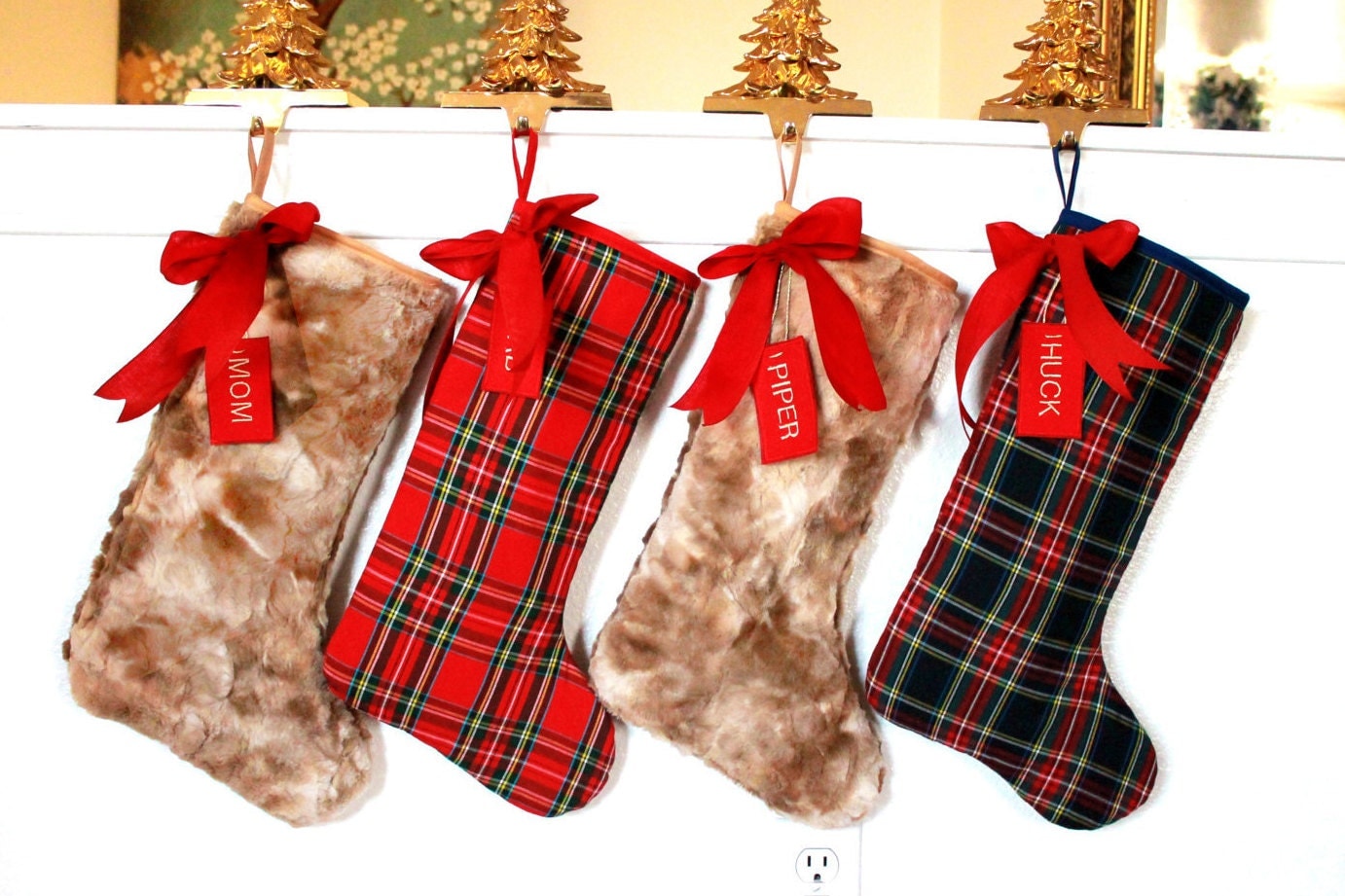 Family Of 4 Christmas Stockings 