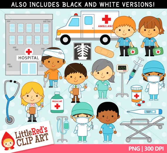 Hospital Clipart and Lineart personal and commercial use