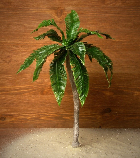 miniature palm tree figurines