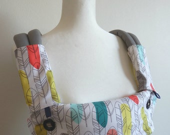 Made with Bamboo Fleece Ergo 360 carrier dribble bib / Drool cover ,Teething pads/Sucking pads -Quills