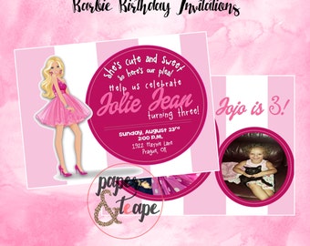Barbie Birthday Invitations