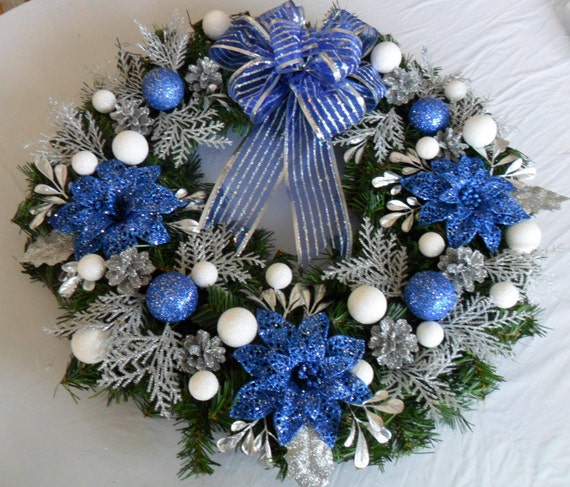 blue silver christmas wreath blue christmas wreath christmas blue silver christmas wreath blue christmas wreath christmas