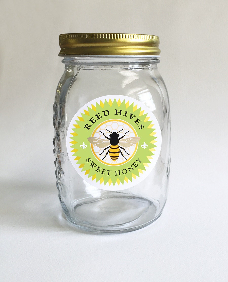 Beekeeping 12 Honey Jar Labels Beekeeper T Personalized