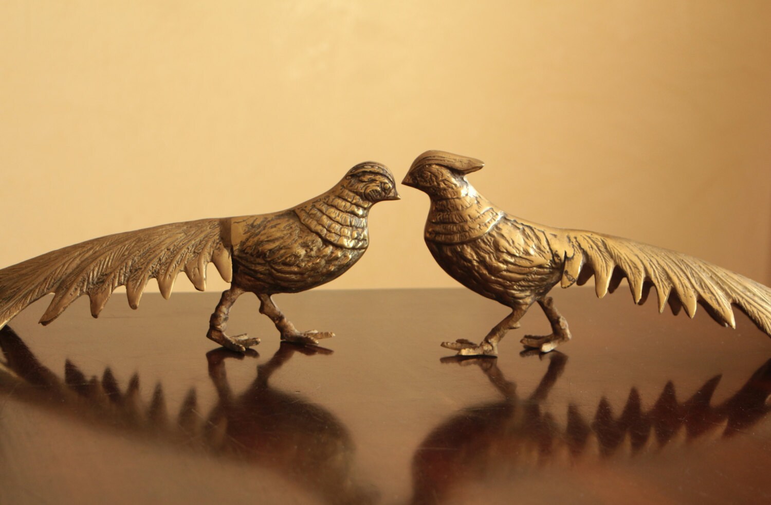 decorative pheasant figurines