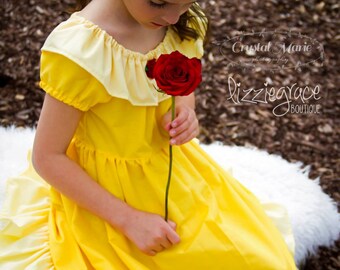 Belle Inspired Dress - Everyday Princess Belle - Belle Costume - Belle Dress - Princess Dress - Beauty and the Beast Dress - Disney Outfits