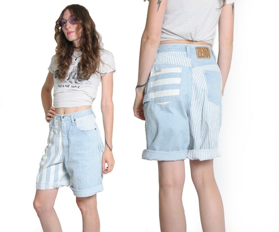 90s denim shorts outfit