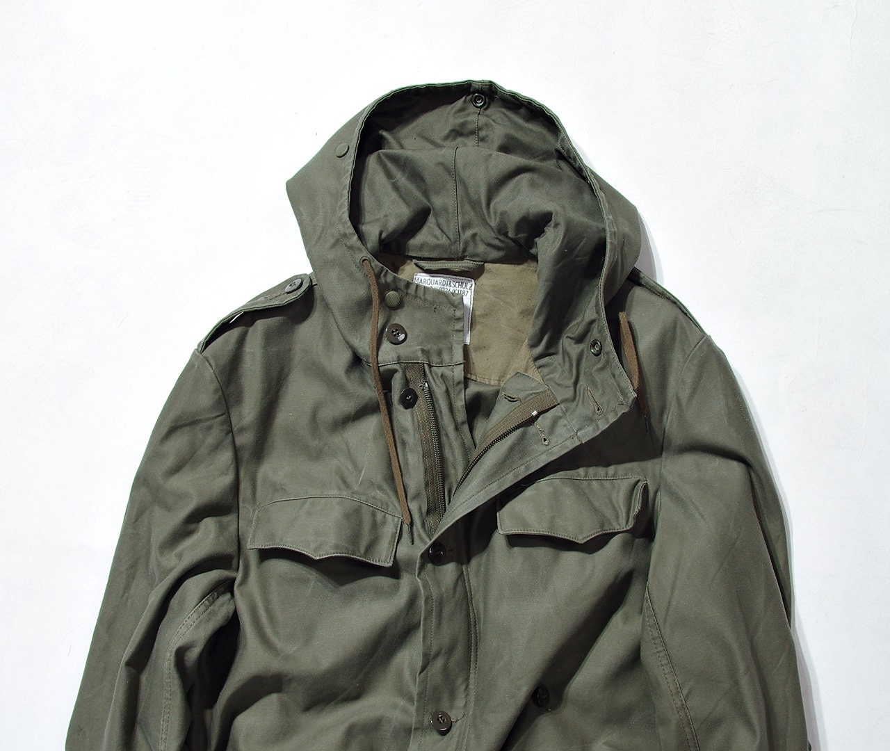 SUMMER SALE 1990 German Army Parka Jacket with Hood