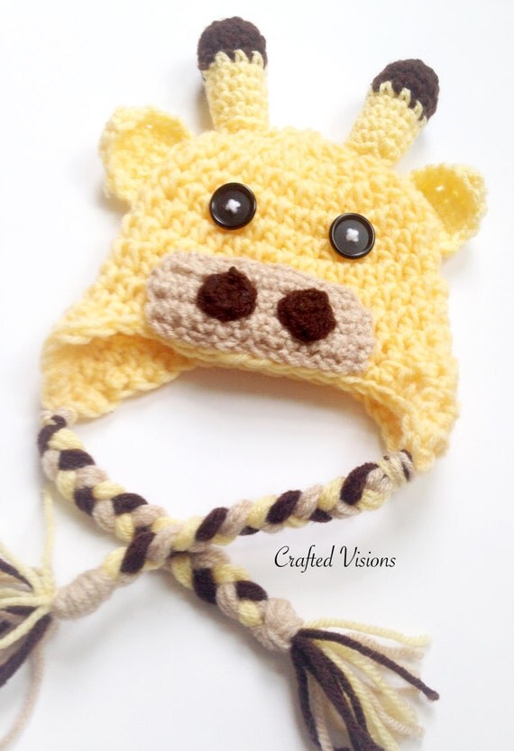 newborn giraffe pattern crochet Crochet Pattern PATTERN Giraffe Hat Giraffe by Hat CraftedVisions