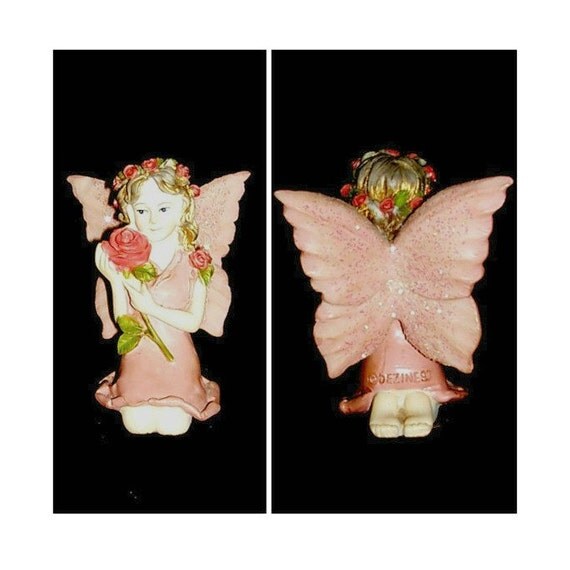 rose fairy figurine