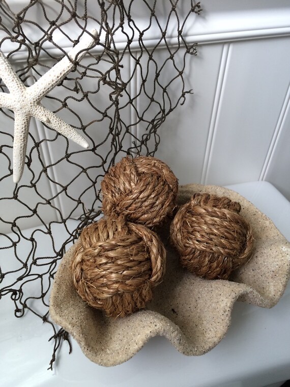 Nautical monkey fist rope knots decorative knot balls rope