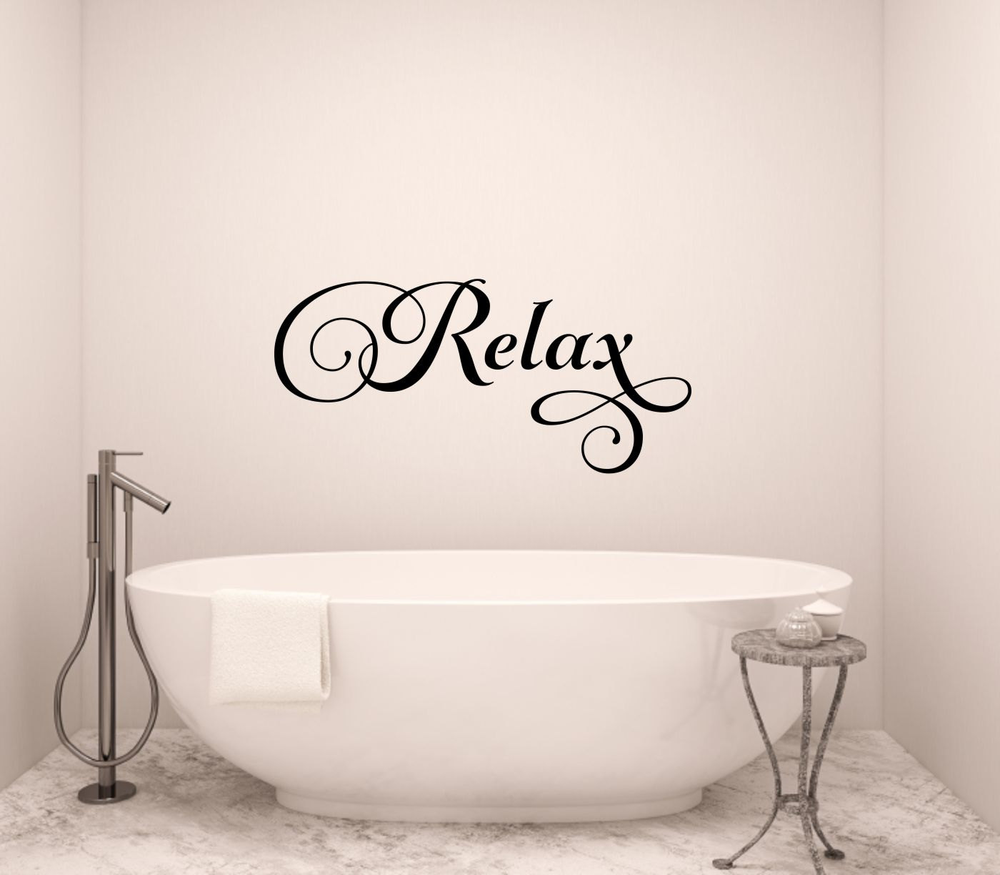 Relax Wall Decal  Bathroom  Wall Decal  Bathroom  Vinyl Decal 