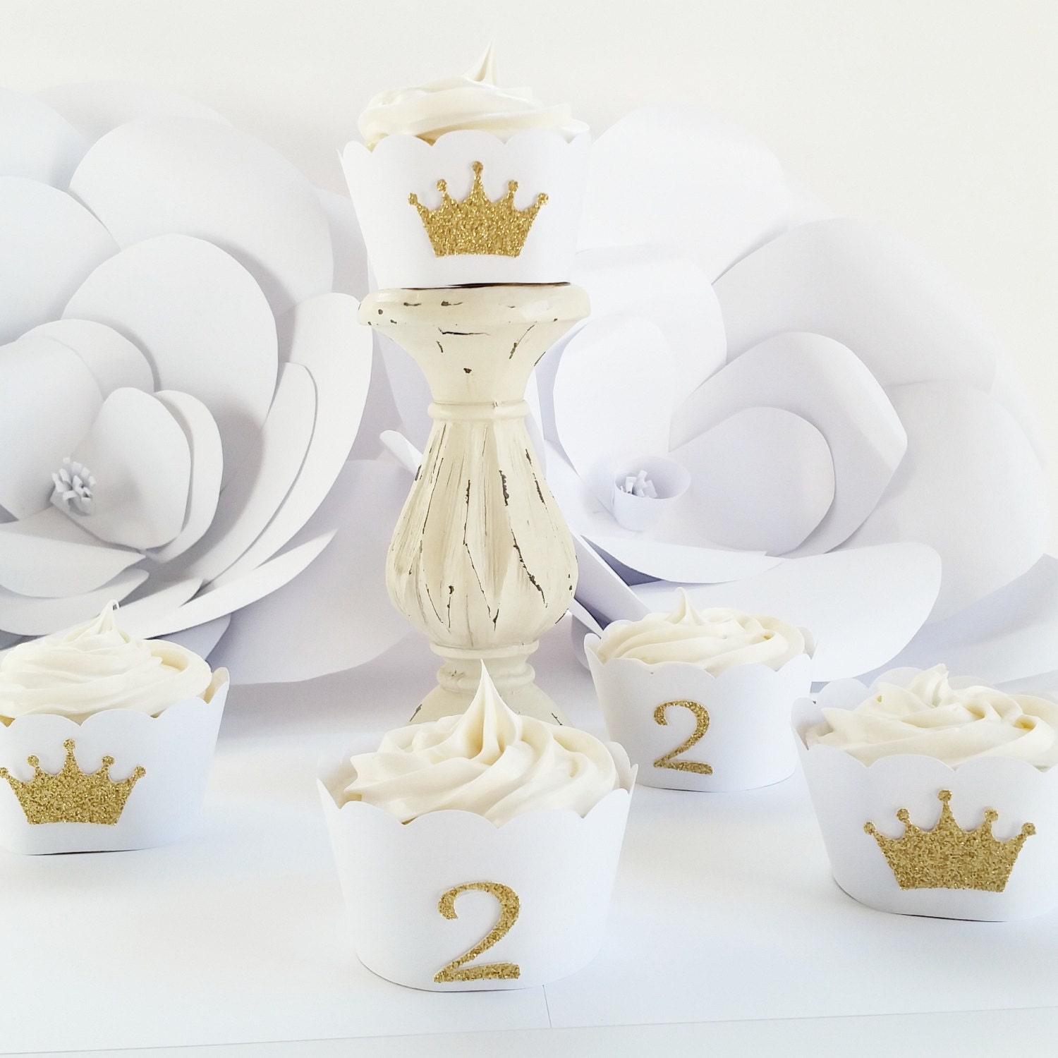Gold Crown Cupcake Wrappers Princess Cupcake Wrappers
