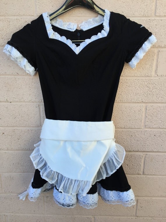 Handmade Vintage French Maid Costume Size Small