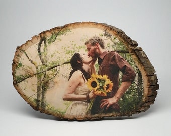 Wedding Gift, Personalized Gift, Engagement Photo on Wood, Gift for Couple, Gift for Her, Custom Gift, Gift for Bride, Rustic Wedding, Wood
