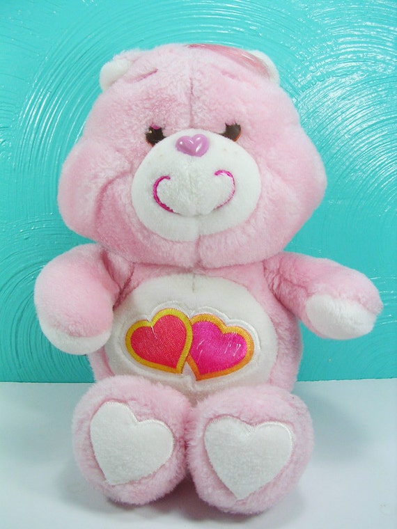 Vintage 1983 Love A Lot Care Bear Large Plush Kenner