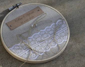 Porte-alliance 2 gamme|mariage champêtre chic|