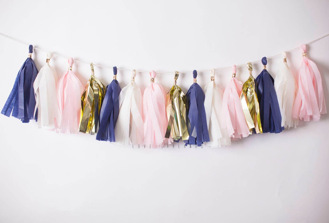 Tender Blue Tassel Garland