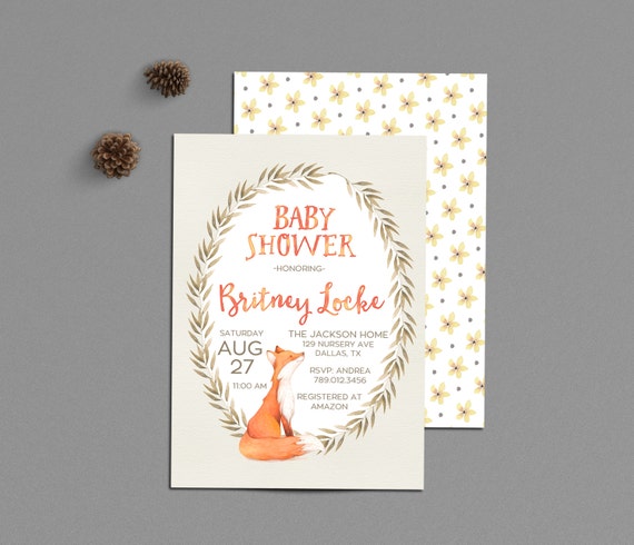 Spring Themed Baby Shower Invitations 9