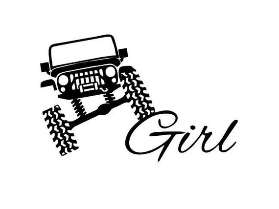 Download Items similar to Vinyl Decal, Jeep Girl, Off Road Outdoor ...