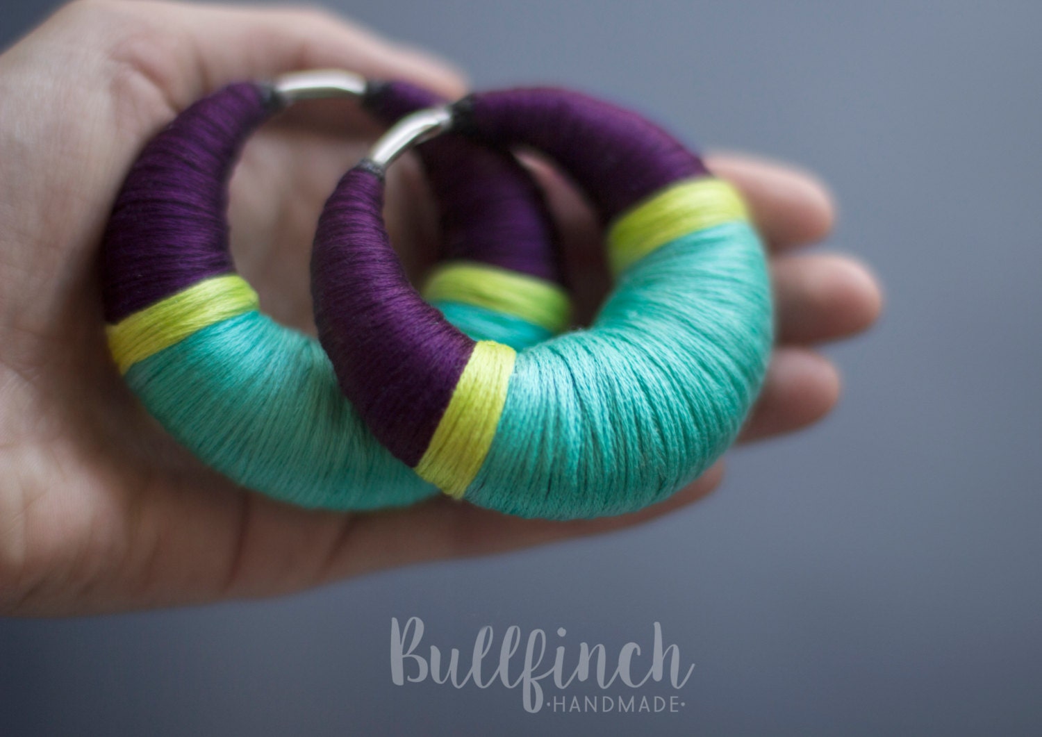 Ear weights earrings for gauges tunnels Teal