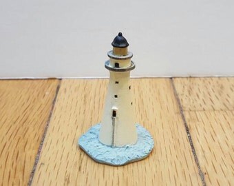 Lenox Mini Lighthouse Thimble - Minot's Ledge - Cohasset - Scituate - Massachusetts - Nautical Decor - Collectible - Souvenir - Miniature