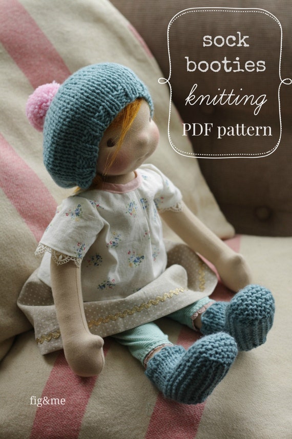 Doll clothing knitting pattern Waldorf Style Doll by figandme