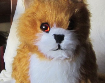 fluffy stuffed cat