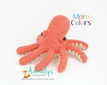 Crochet Octopus- Small Octopus- Stuffed Octopus- Crochet Animals, Under the Sea, Sea Animals, Crochet Toys- Made to Order