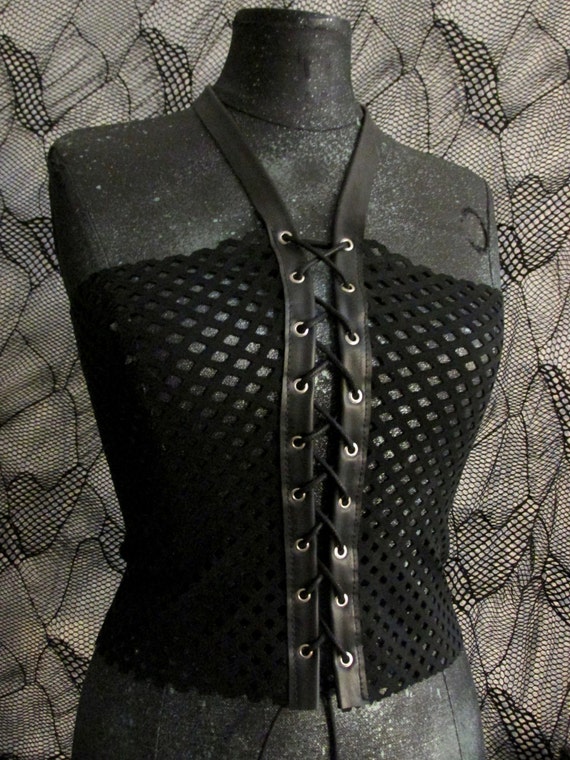 Apocalyptic Style Mesh Top by NiKiNGA steampunk buy now online