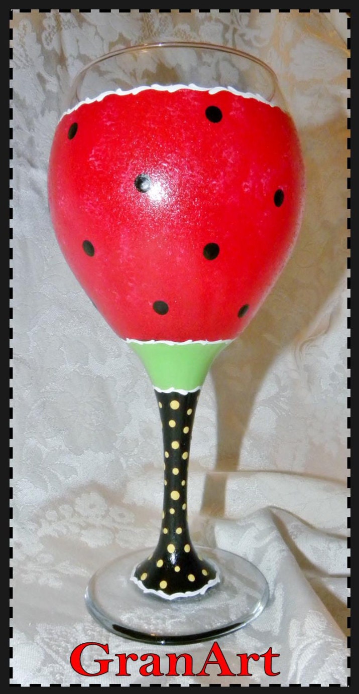 Ladybug Wine Glass Red Red Wine Glasses Ladybird Ladybug