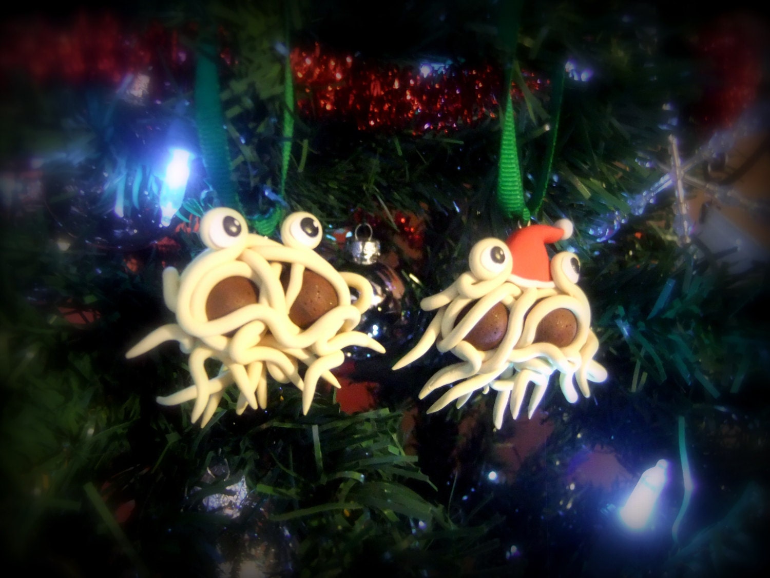flying spaghetti monster holiday ornament with or without flying spaghetti monster holiday ornament with or without