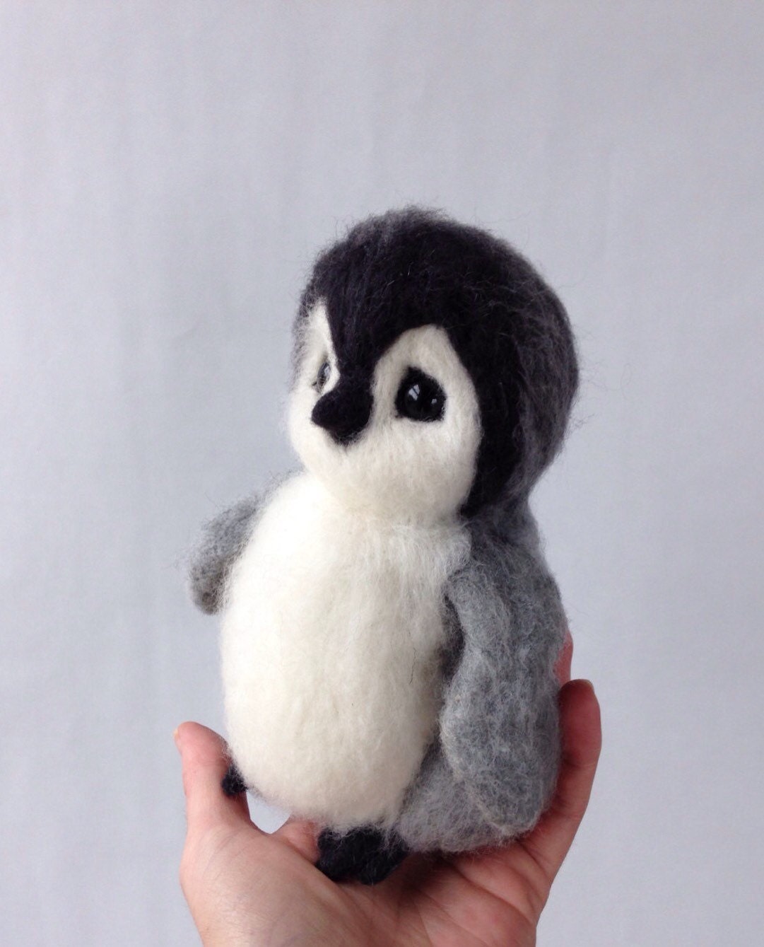 Needle Felted Penguinfelted animal Baby Penguin animal baby