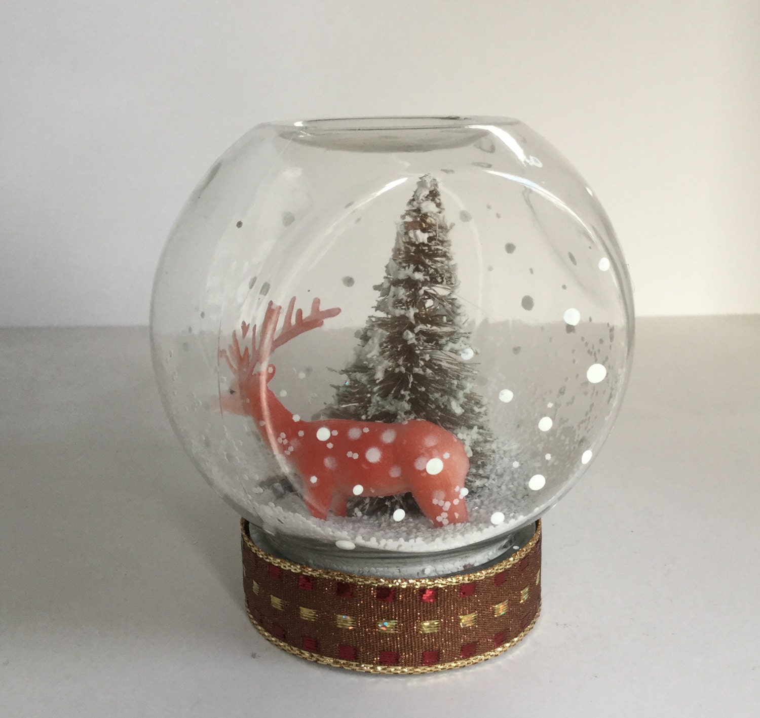 personalized waterless snow globe deer snow globe personalized waterless snow globe deer snow globe