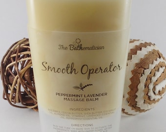 Massage Bar SMOOTH OPERATOR, All Natural Massage Bar, Massage Oil, Massage