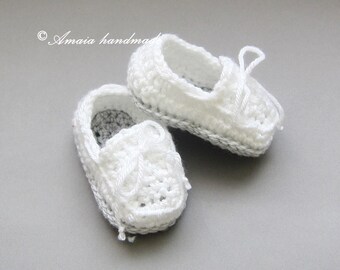 Baby boy shoes, Crochet baby shoes, Baby boy booties, Crochet booties for Newborn to 12 Months, Beautiful Christening Shoes for Baby Boy