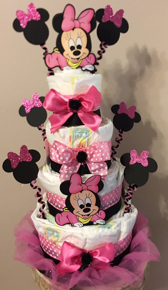 Minnie Mouse diaper cake 1