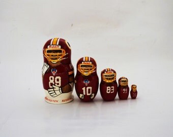 Sport Matreshka Nesting Doll 4 " Tall / 5pcs