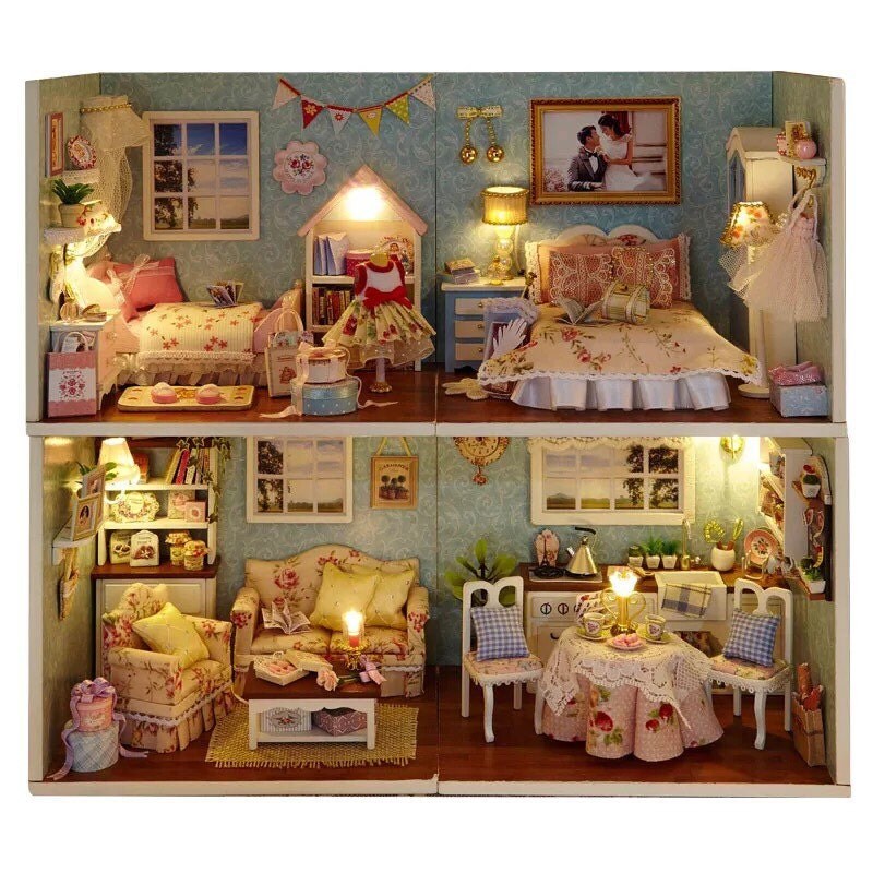 DIY Miniature Cottage Dollhouse Kit choose 1 out of 4 by KoolKro