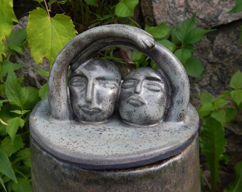 XL Sculptural Jar - handmade stoneware