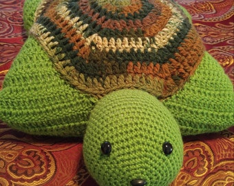 Turtle Pillow/Amigurumi Turtle/Pillow Turtle/Pillow for Children/Birthday Gift/Nap time Turtle/Play Turtle/Graduation Gift/Crocheted Turtle